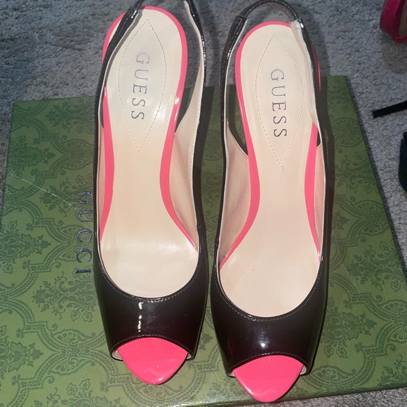 Guess Peep Toe Platform Sling - Picture 4 of 8